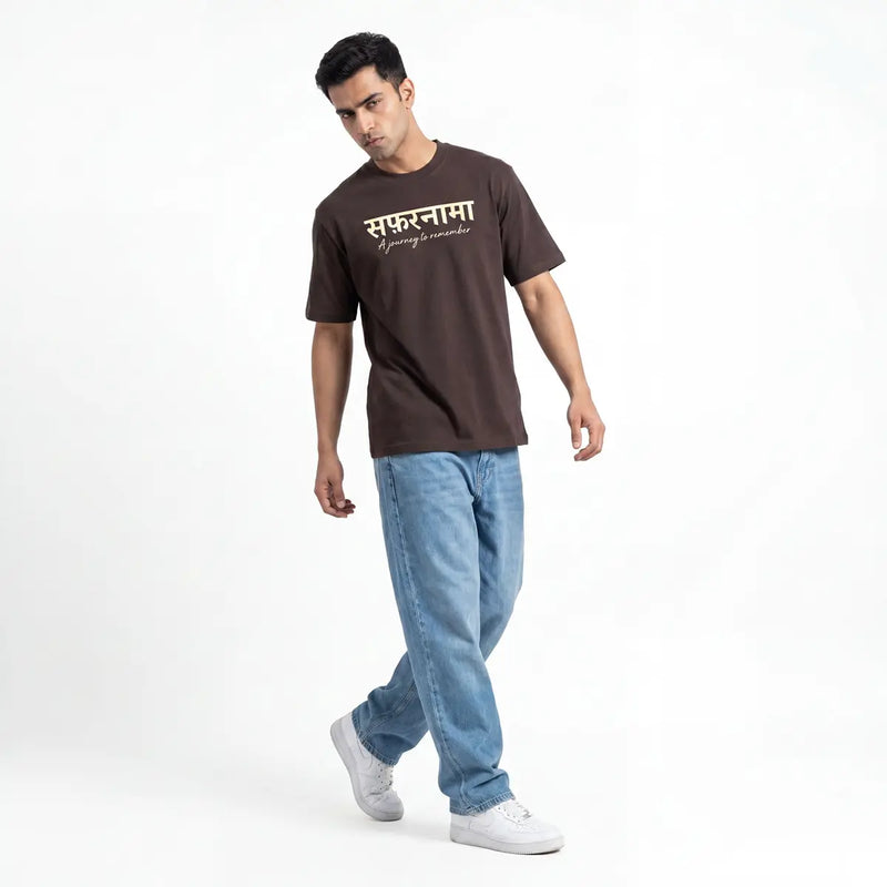 Safarnama Travel Printed Oversized T-Shirt