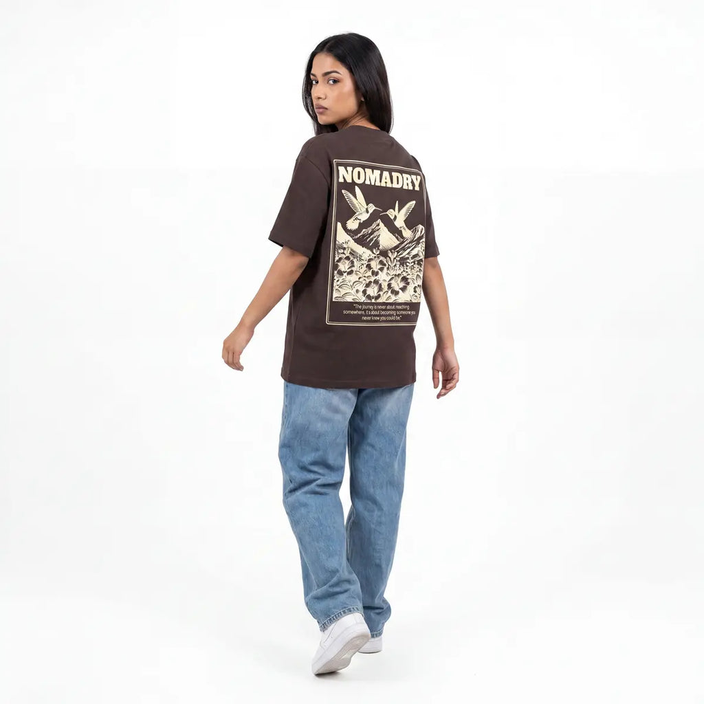 Safarnama Travel Printed Oversized T-Shirt
