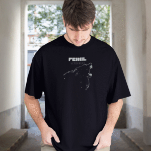 Bear Embroidered Men Oversized T-Shirt
