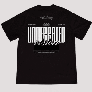 Streetwear Black Undefeated Vision Tshirt