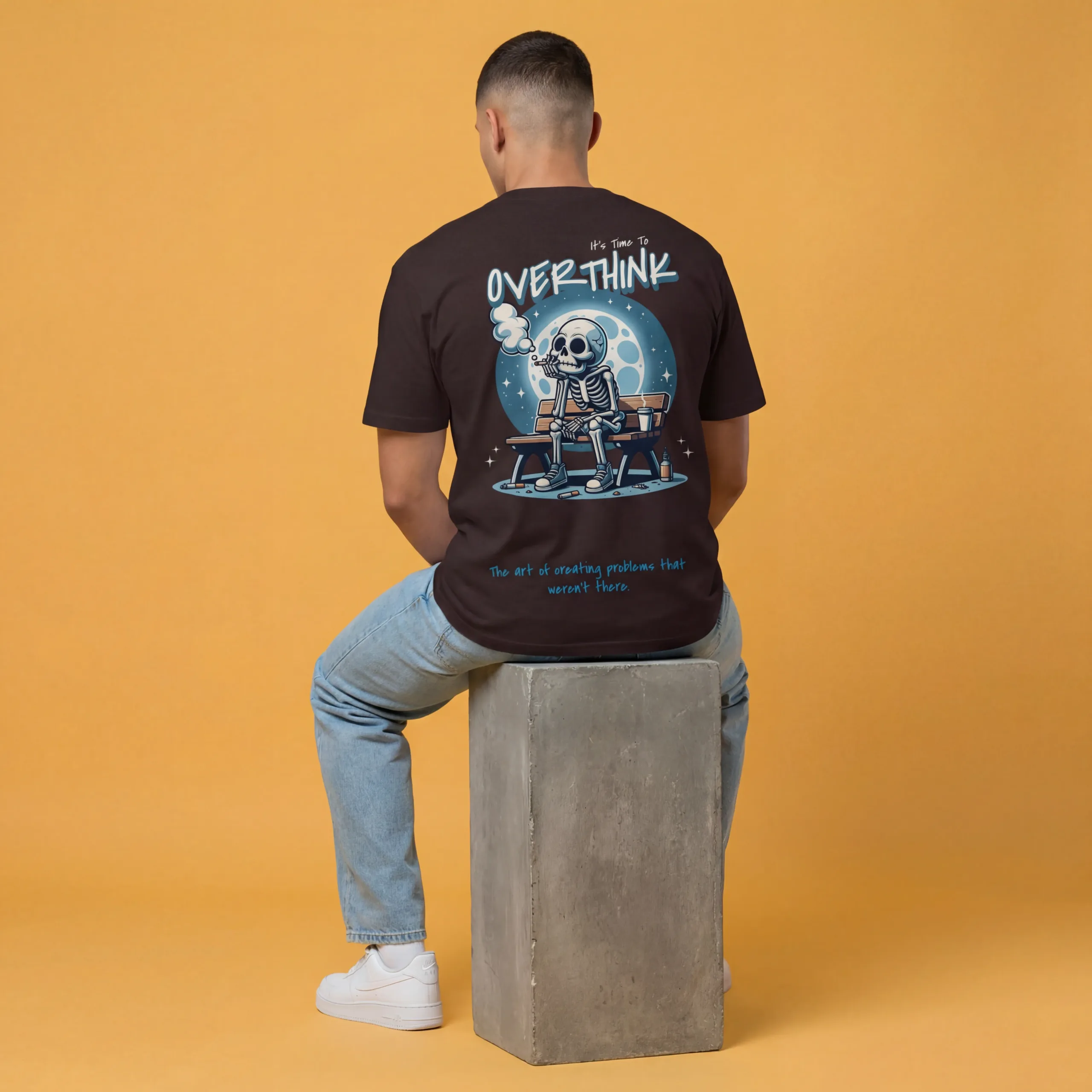 It’s Time To Overthinking – AI Image board Overthinking Graphic T-Shirt | SoloShades