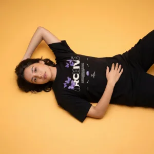 Butterfly Printed Oversized T-Shirt